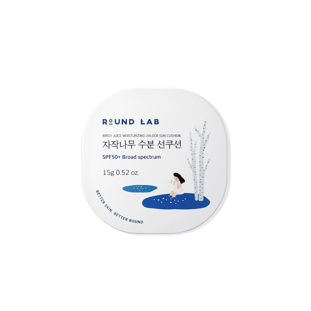 Round Lab Birch Juice Moisturizing UVLOCK Sun Cushion SPF 50