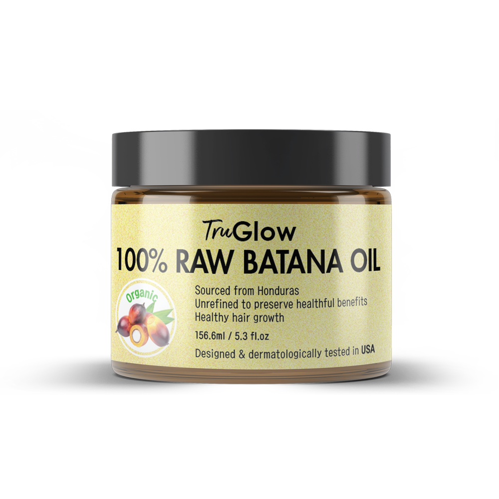 TruGlow 100% Raw Batana Oil - Pure Unrefined Hair & Scalp Treatment for Growth, Repair & Moisture