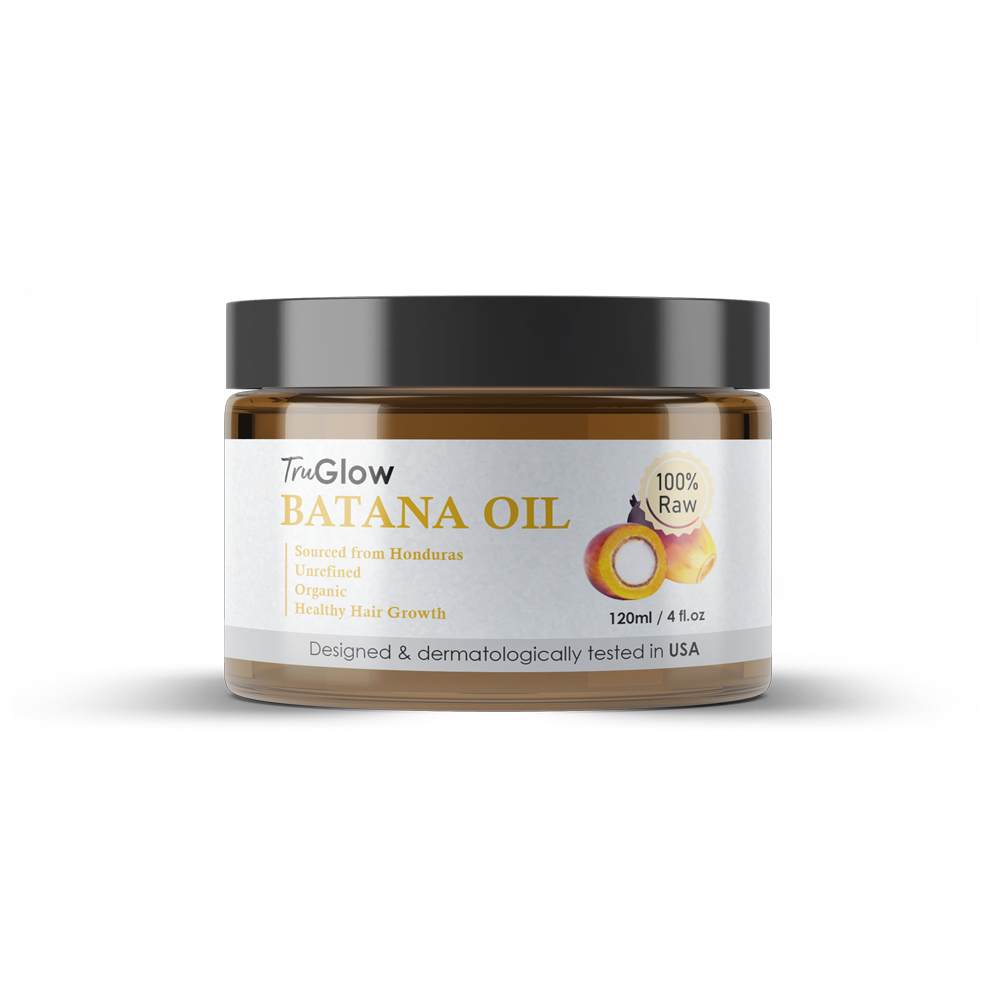 TruGlow 100% Raw Batana Oil - Pure Unrefined Hair & Scalp Treatment for Growth, Repair & Moisture