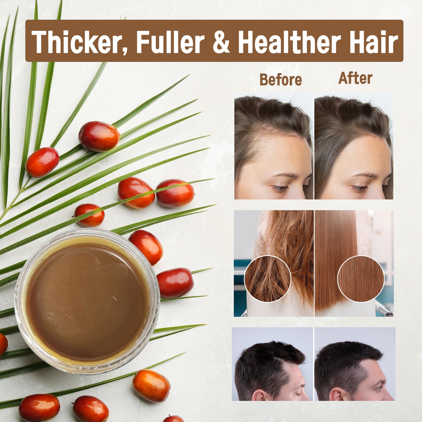 TruGlow 100% Raw Batana Oil - Pure Unrefined Hair & Scalp Treatment for Growth, Repair & Moisture