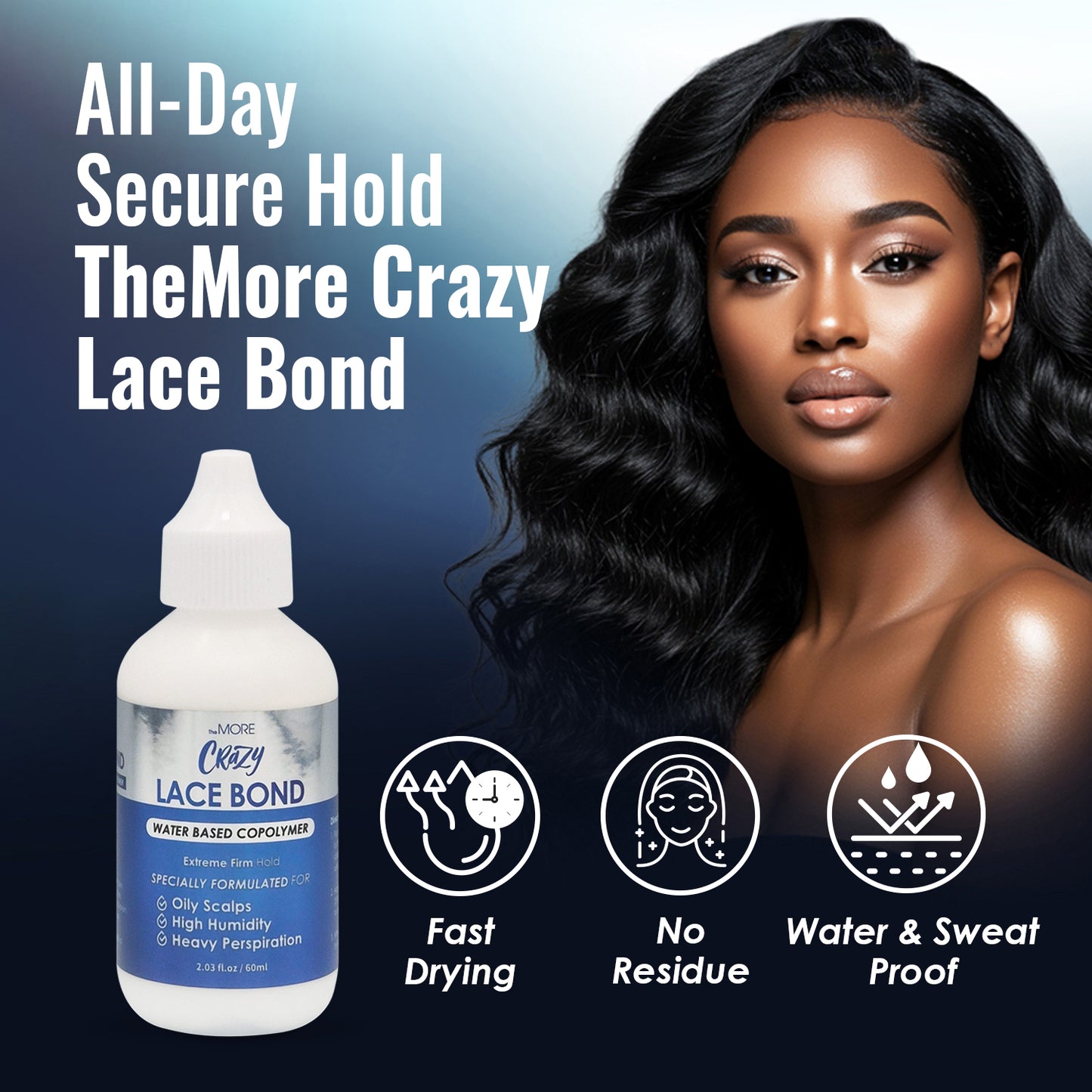 TheMore Crazy Lace Bond – Extreme Hold, Sweat-Proof Lace Wig Adhesive