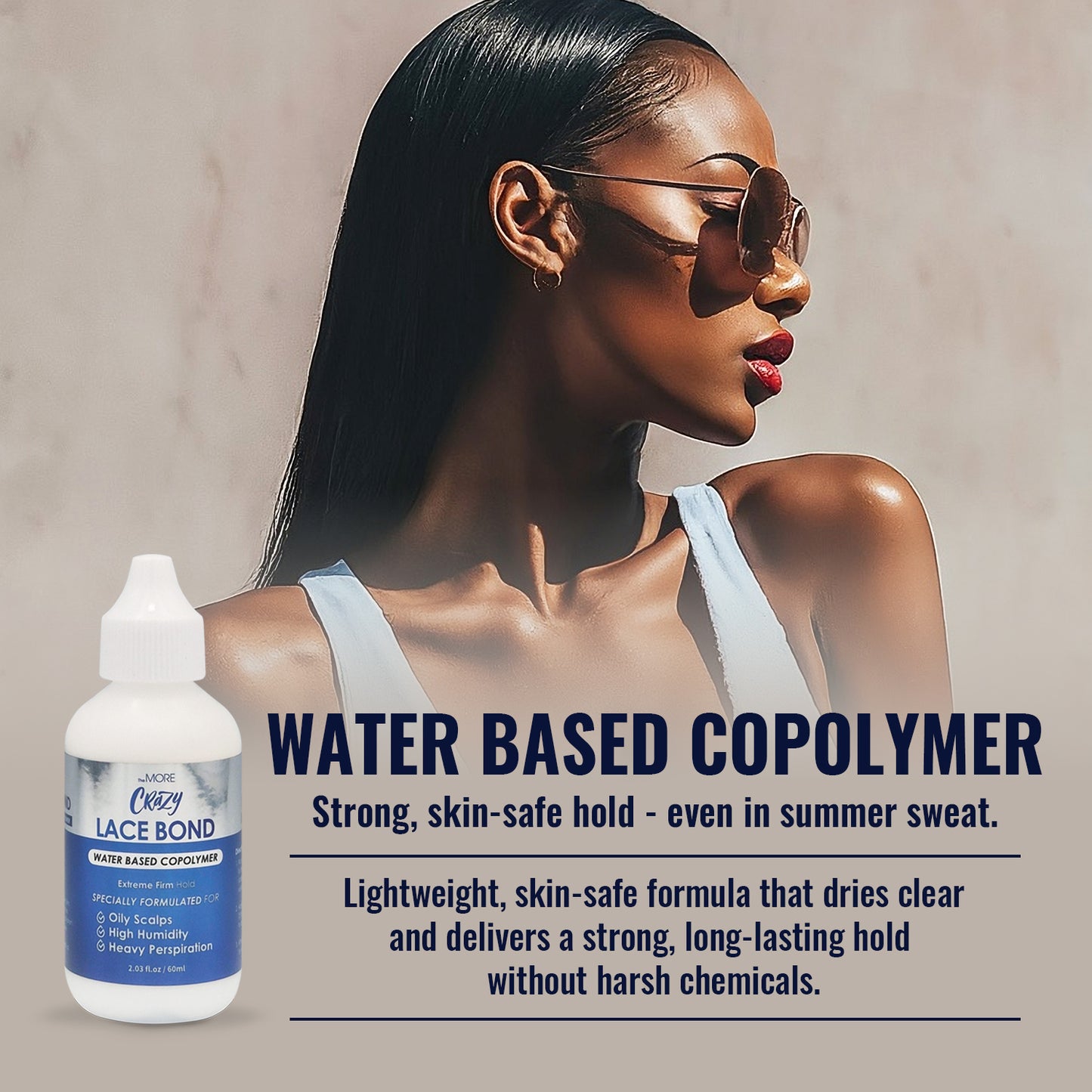 TheMore Crazy Lace Bond – Extreme Hold, Sweat-Proof Lace Wig Adhesive