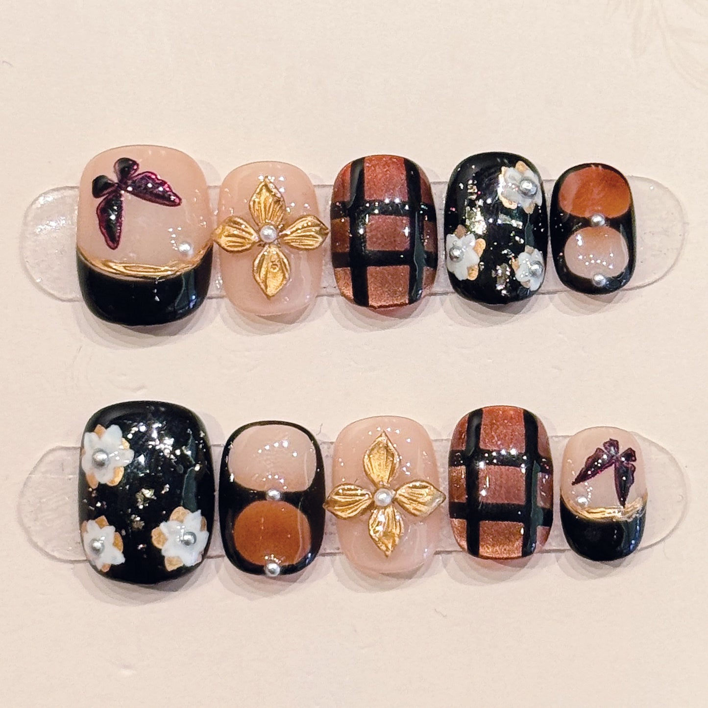 TheMore Crazy 100% Handcrafted Premium Press-On Nails [N016]