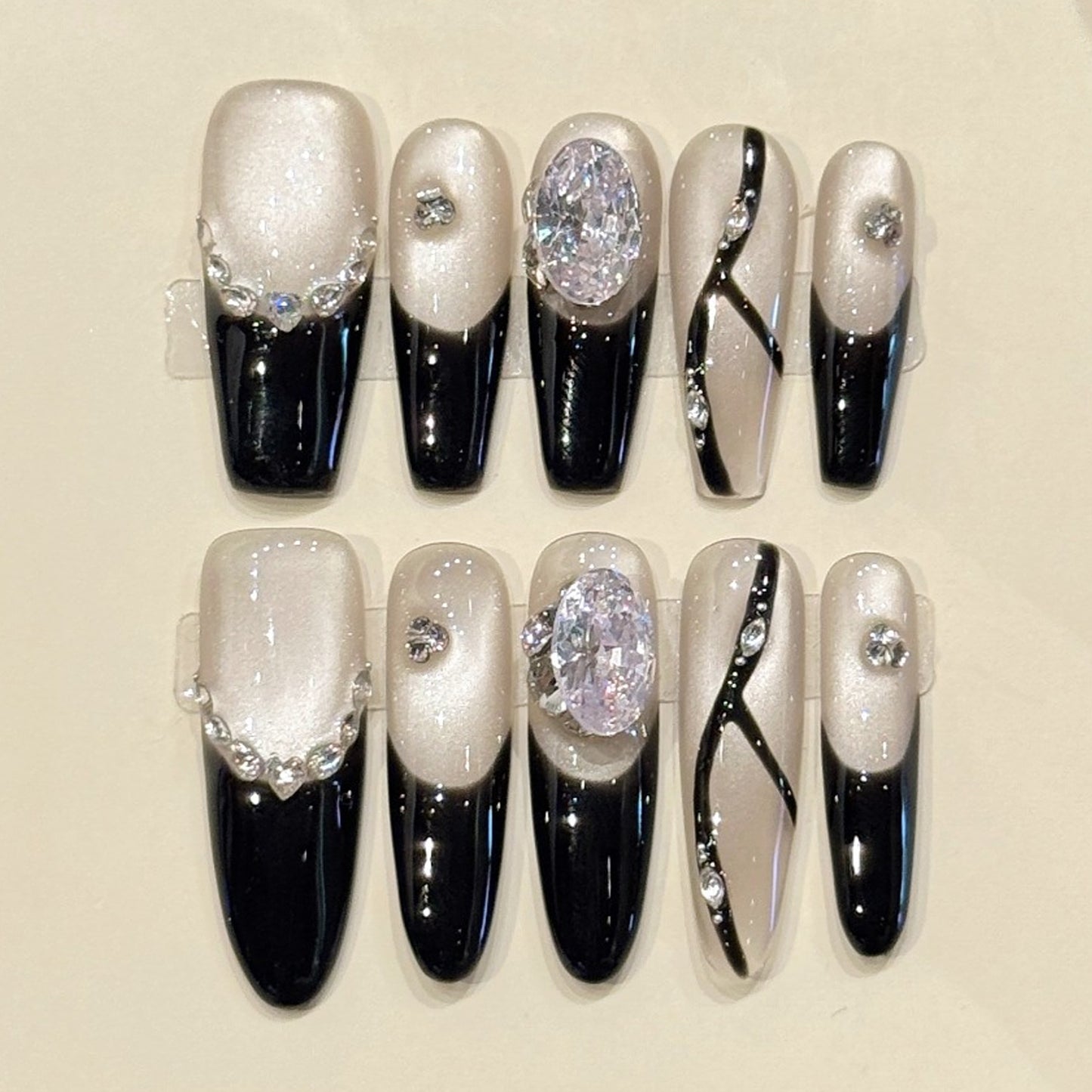 TheMore Crazy 100% Handcrafted Premium Press-On Nails [N019]