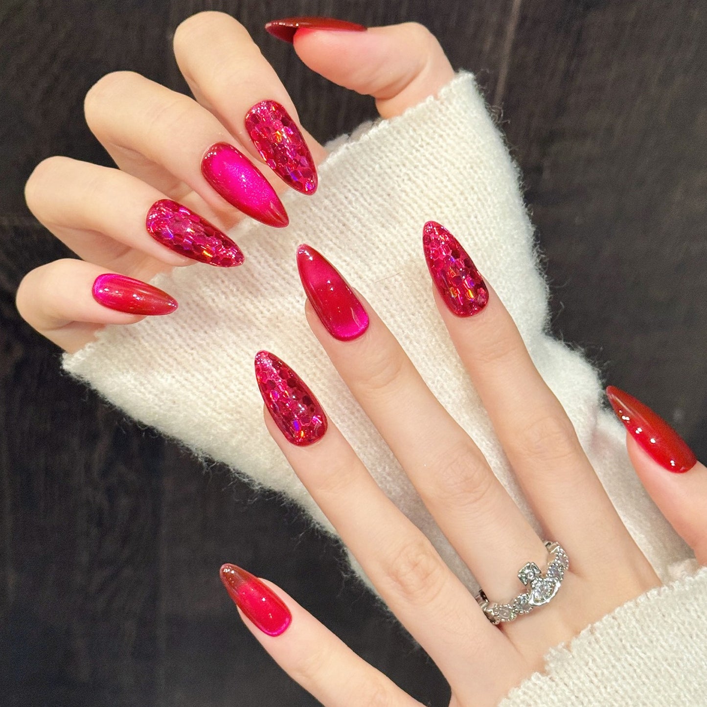 TheMore Crazy 100% Handcrafted Premium Press-On Nails [N028]