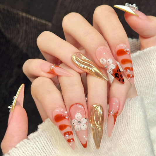 TheMore Crazy 100% Handcrafted Premium Press-On Nails [N031]