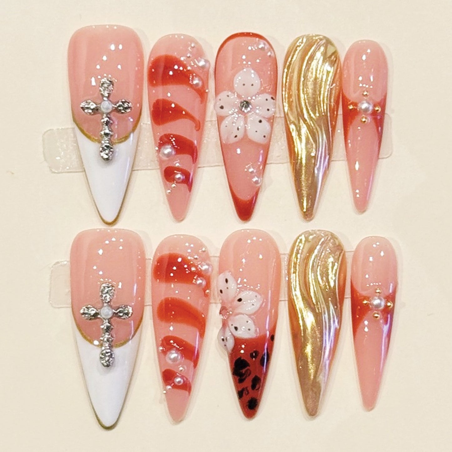 TheMore Crazy 100% Handcrafted Premium Press-On Nails [N031]