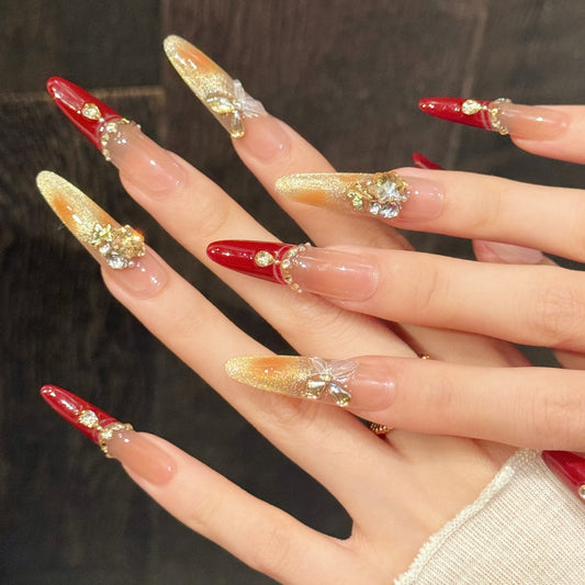 TheMore Crazy 100% Handcrafted Premium Press-On Nails [N034]