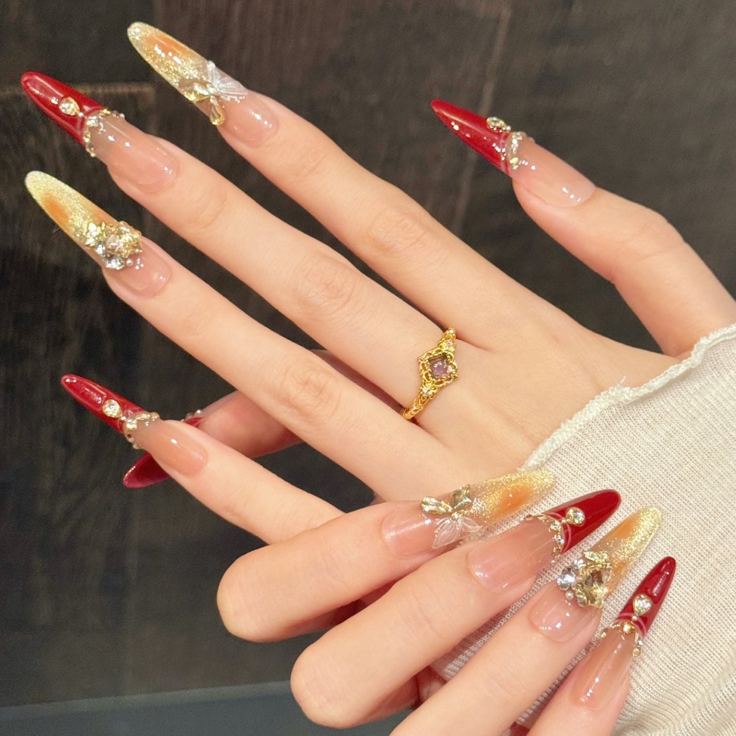 TheMore Crazy 100% Handcrafted Premium Press-On Nails [N034]