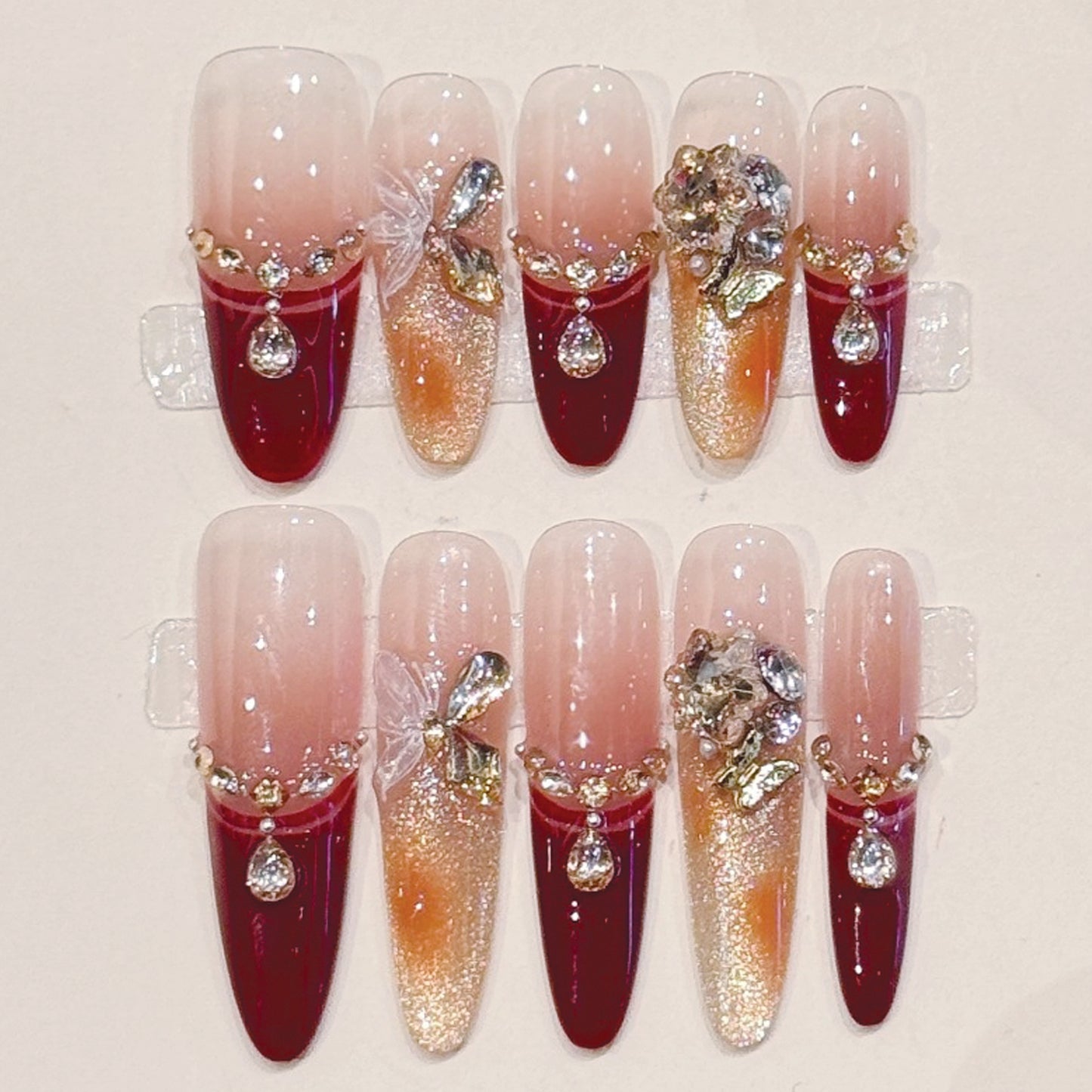 TheMore Crazy 100% Handcrafted Premium Press-On Nails [N034]