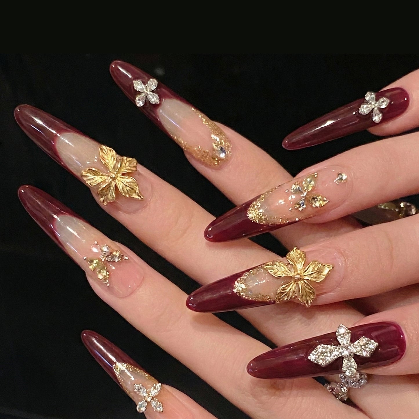 TheMore Crazy 100% Handcrafted Premium Press-On Nails [N035]
