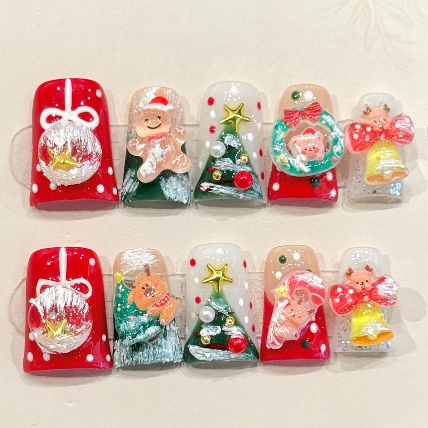 TheMore Crazy 100% Handcrafted Premium Press-On Nails [N037]