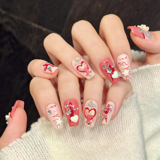 TheMore Crazy 100% Handcrafted Premium Press-On Nails [N038]