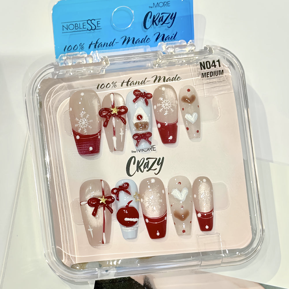TheMore Crazy 100% Handcrafted Premium Press-On Nails [N041]