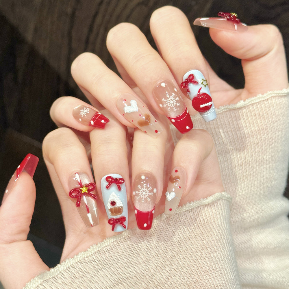 TheMore Crazy 100% Handcrafted Premium Press-On Nails [N041]