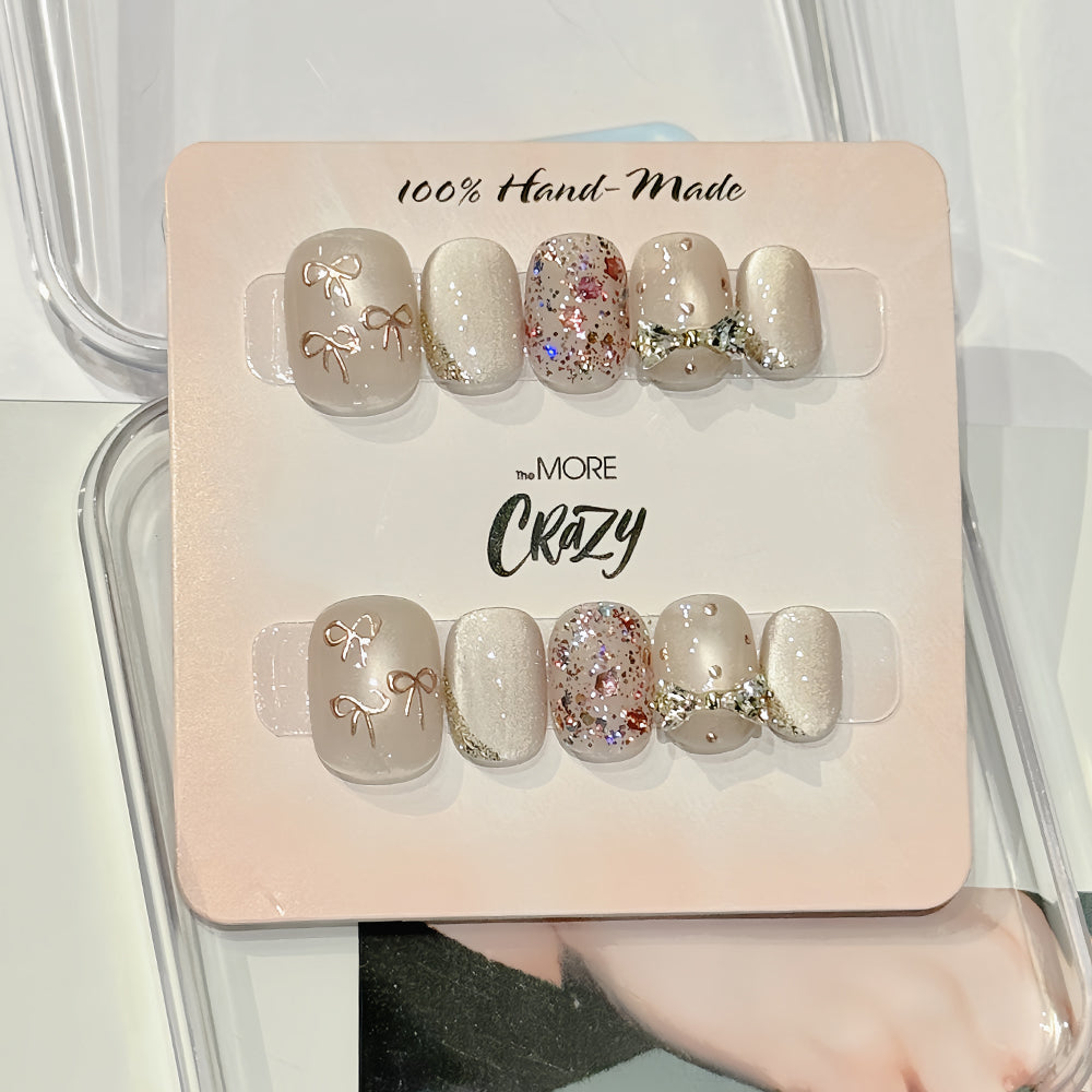 TheMore Crazy 100% Handcrafted Premium Press-On Nails [N042]