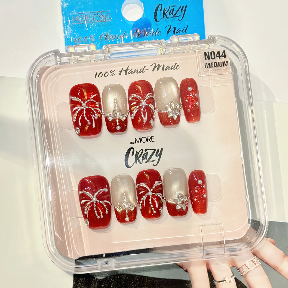 TheMore Crazy 100% Handcrafted Premium Press-On Nails [N044]
