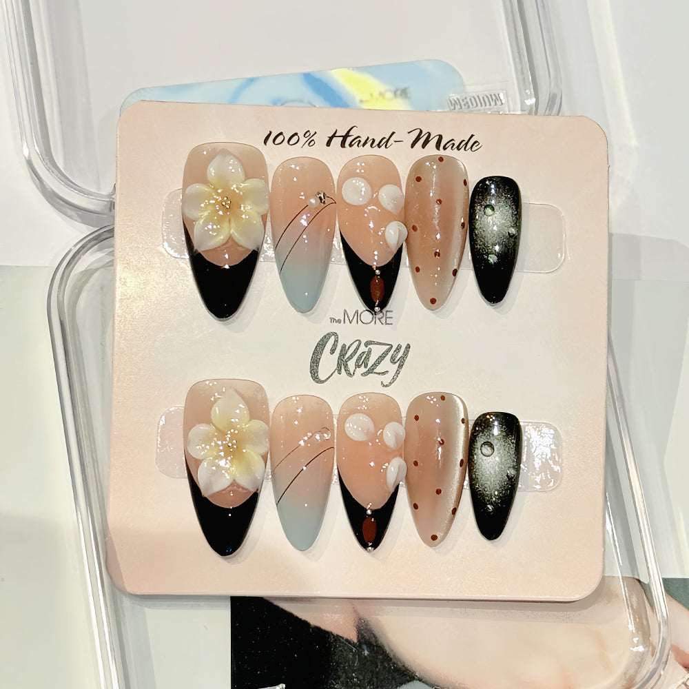 TheMore Crazy 100% Handcrafted Premium Press-On Nails [N045]