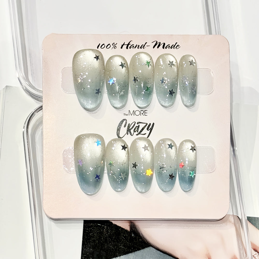 TheMore Crazy 100% Handcrafted Premium Press-On Nails [N050]