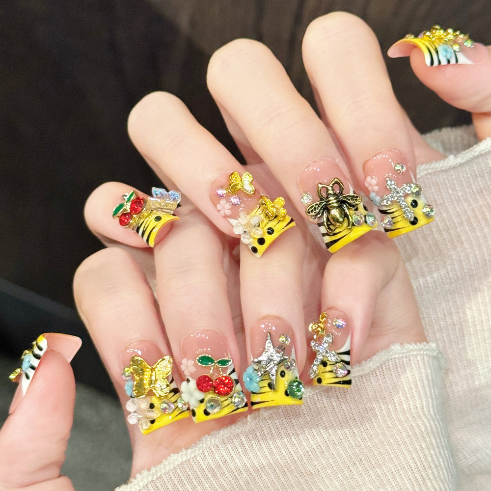 TheMore Crazy 100% Handcrafted Premium Press-On Nails [N054]