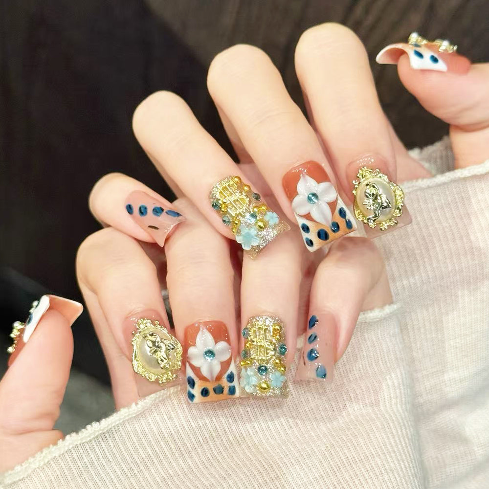 TheMore Crazy 100% Handcrafted Premium Press-On Nails [N055]