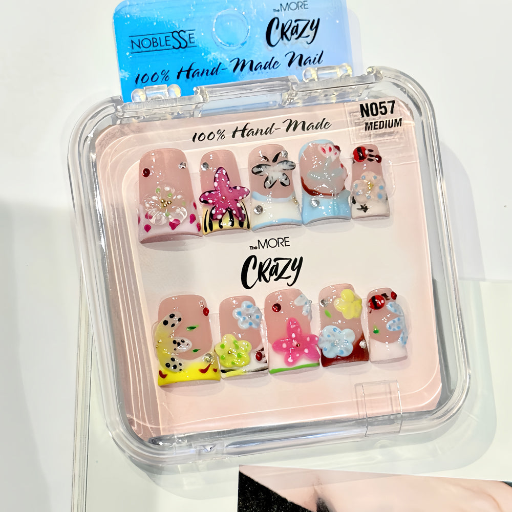 TheMore Crazy 100% Handcrafted Premium Press-On Nails [N057]