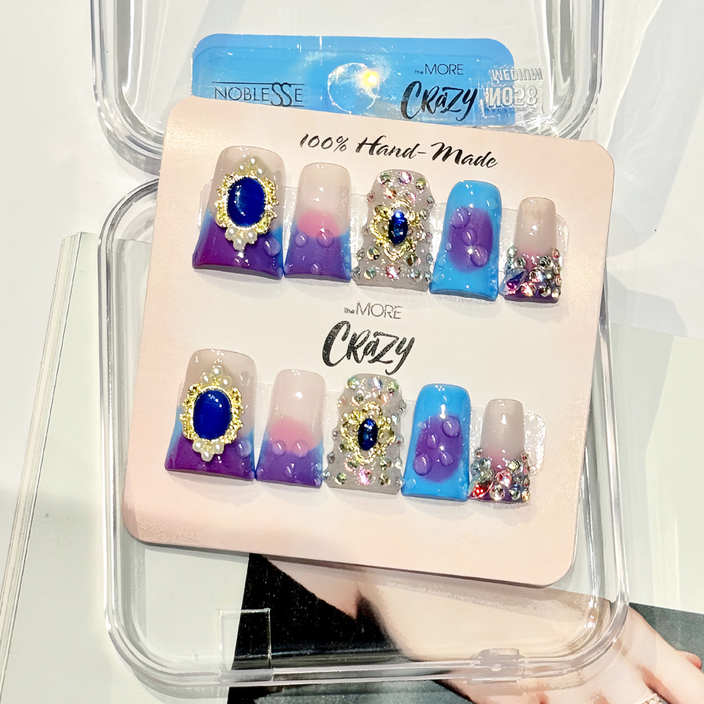 TheMore Crazy 100% Handcrafted Premium Press-On Nails [N058]