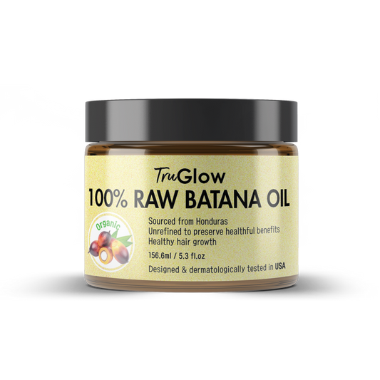 TruGlow 100% Raw Batana Oil - Pure Unrefined Hair & Scalp Treatment for Growth, Repair & Moisture