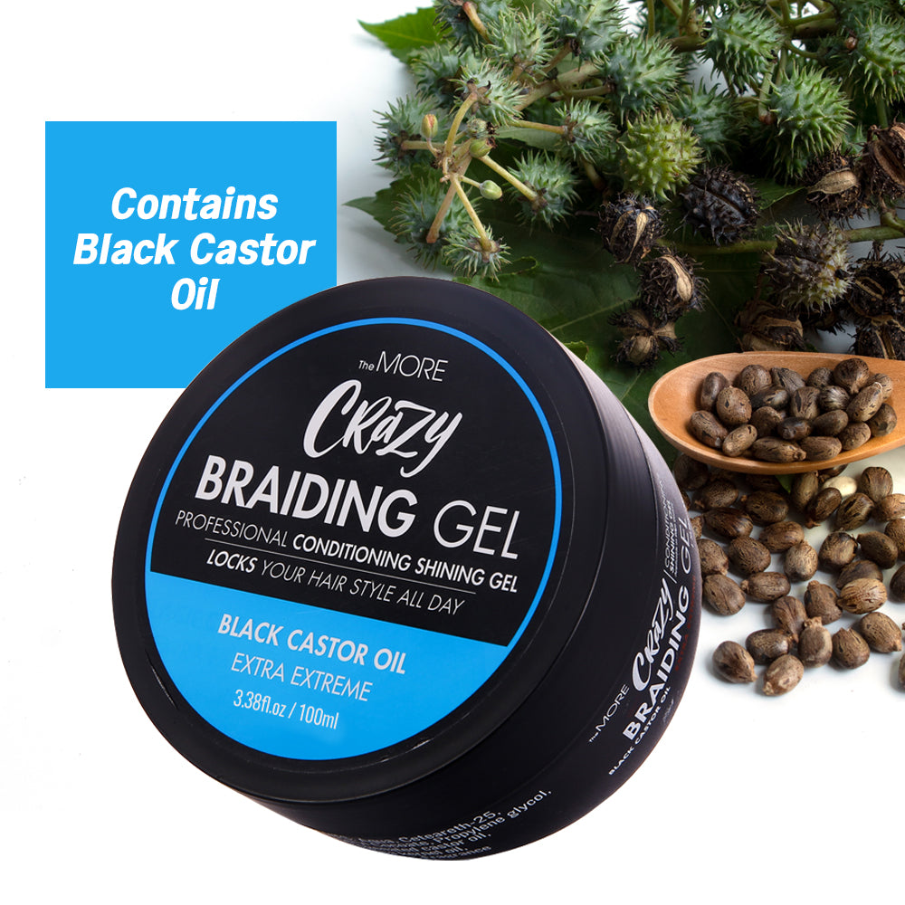 TheMORE Crazy Braiding Gel Black Castor Oil