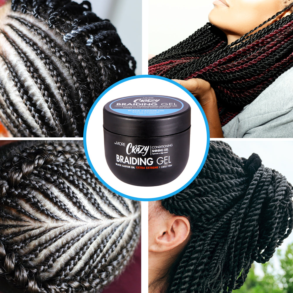 TheMORE Crazy Braiding Gel Black Castor Oil