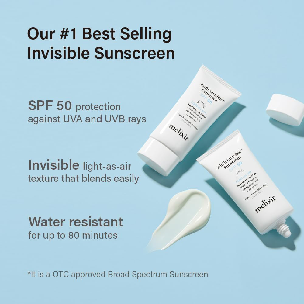 Melixir Airfit Invisible Sunscreen SPF 50 50ml